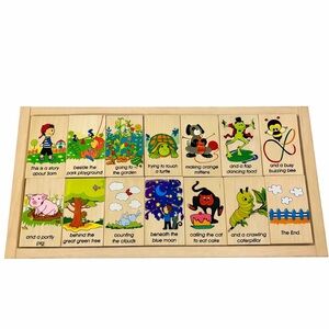 Haba Storytelling Wooden Blocks Mix Them Up Make A Story Puzzle Montessori Toy